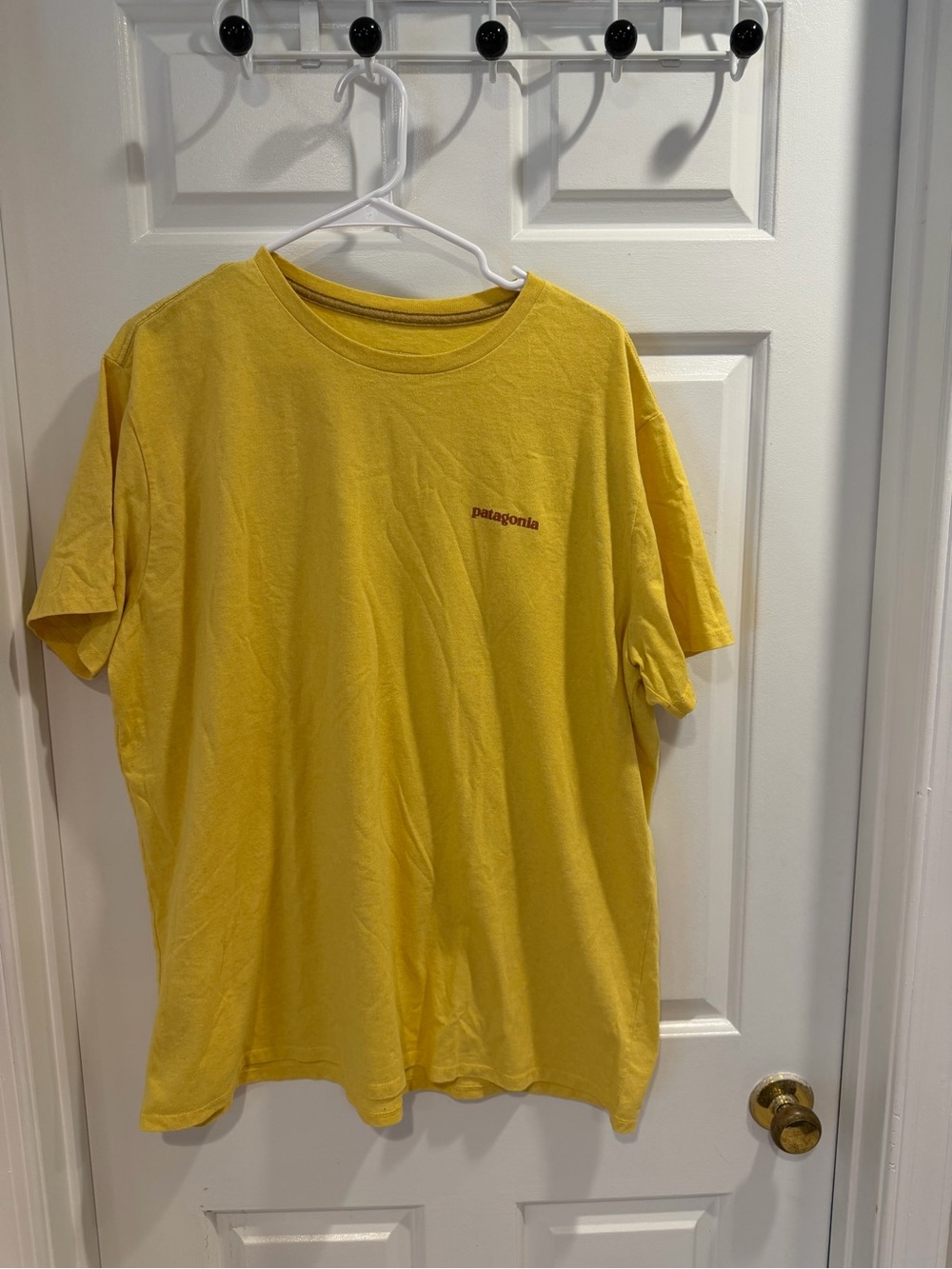 Patagonia Men's Yellow Crew Neck T-Shirt Sz XXL